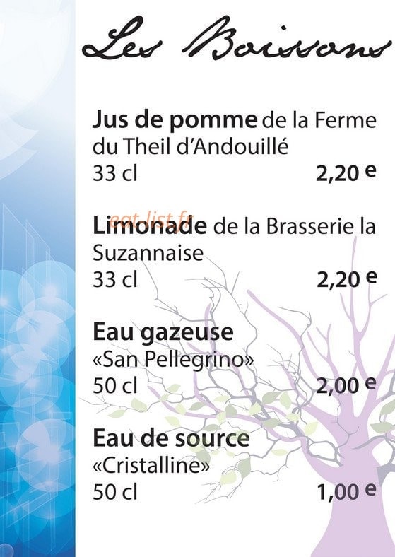 Ma Cuisine Bleue — carte page 7