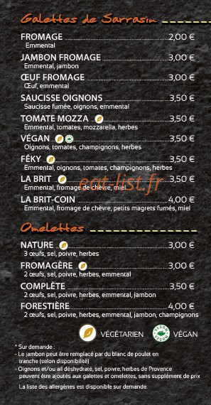 Ma P'tite Crêperie — carte page 2