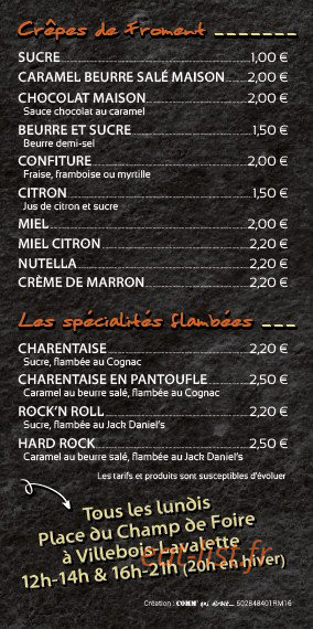 Ma P'tite Crêperie — carte page 4