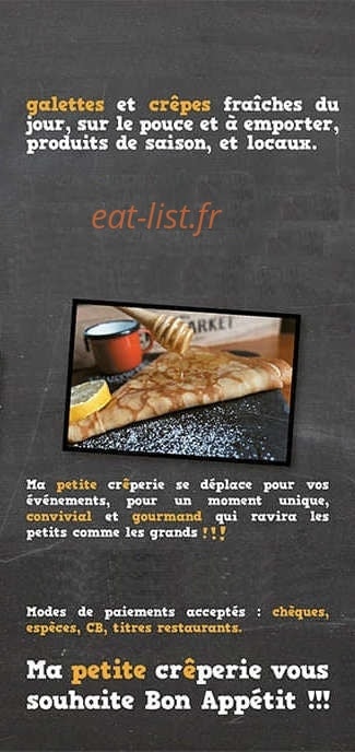 Ma petite crêperie — carte page 4