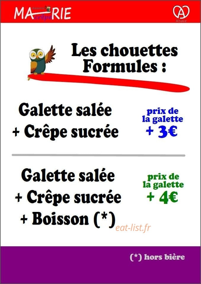 MAchouette Crêperie — carte page 4