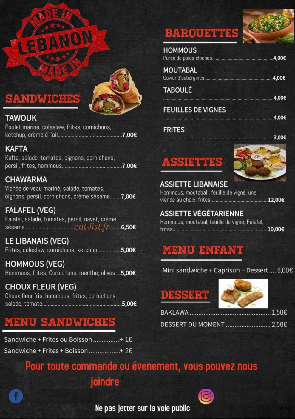 Made In Lebanon — carte page 1