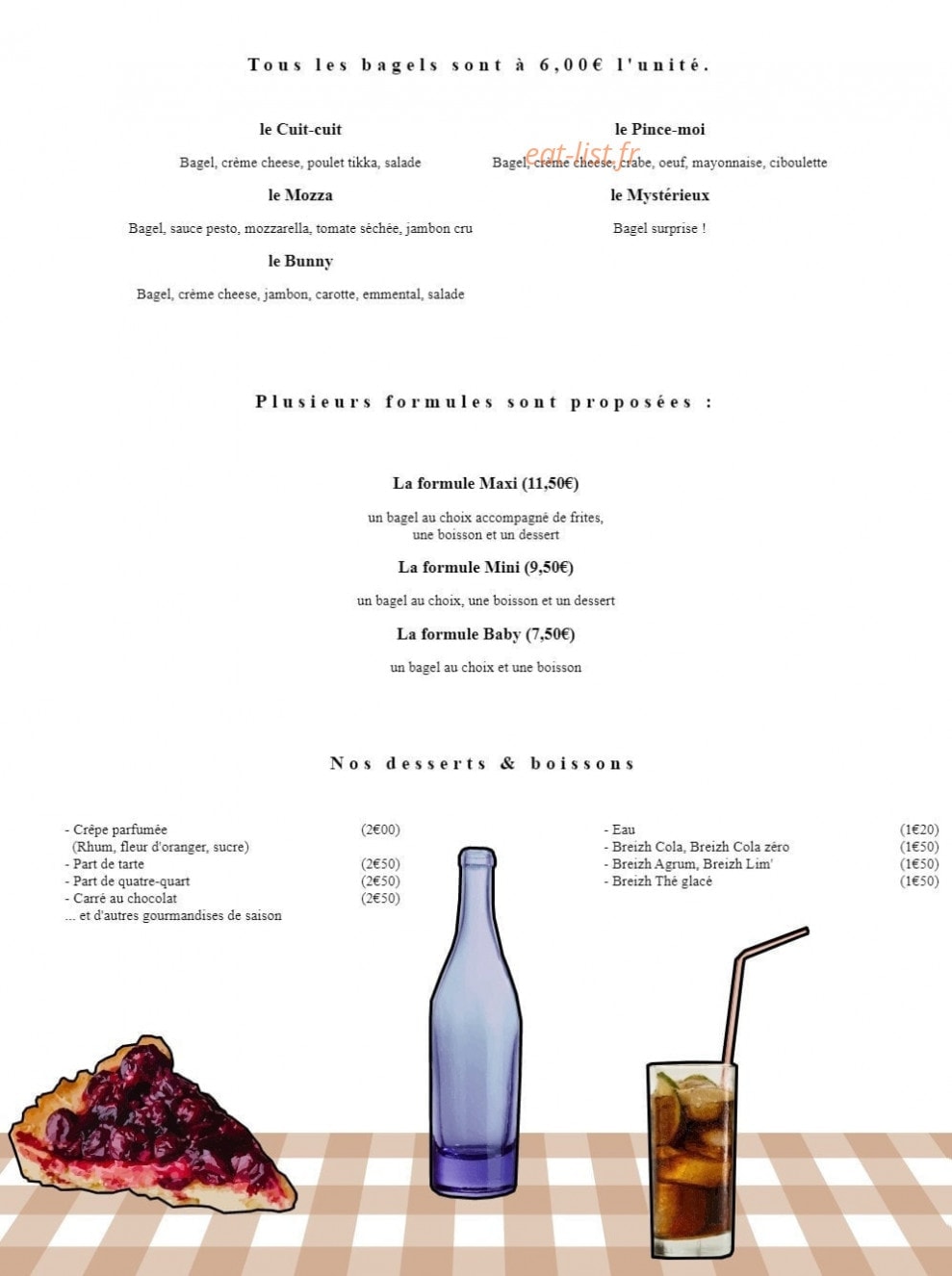 Mademoiselle Emily — carte page 1