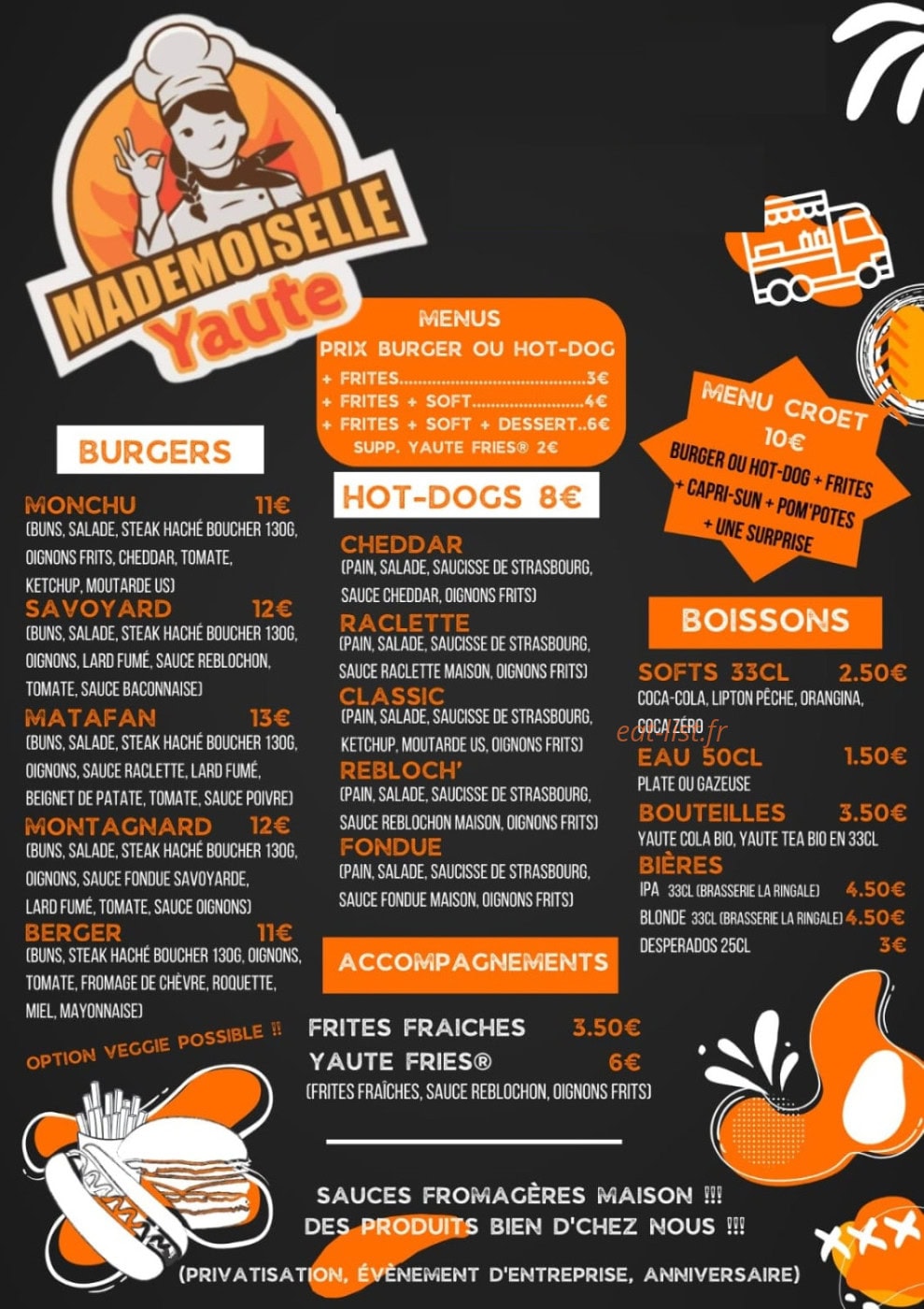 Mademoiselle Yaute — carte page 1