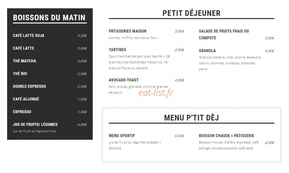 Mama's Cook — carte page 1