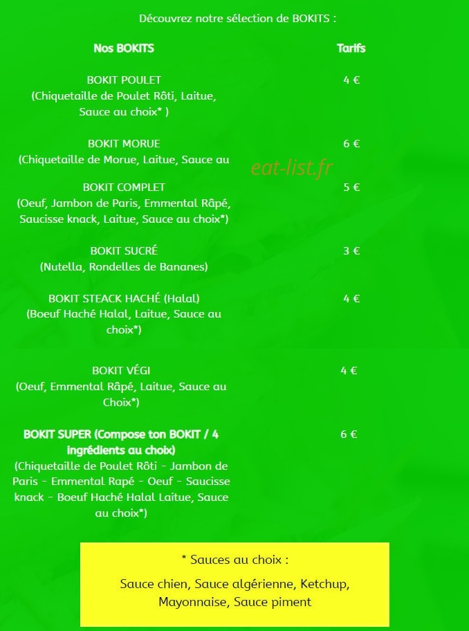 Mamzel'Bokits — carte page 1