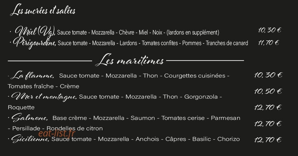 Man’D Pizza — carte page 3