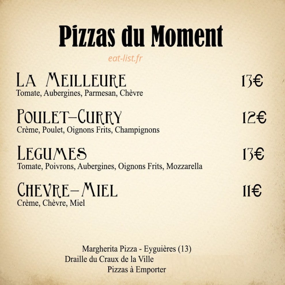 Margherita — carte page 1