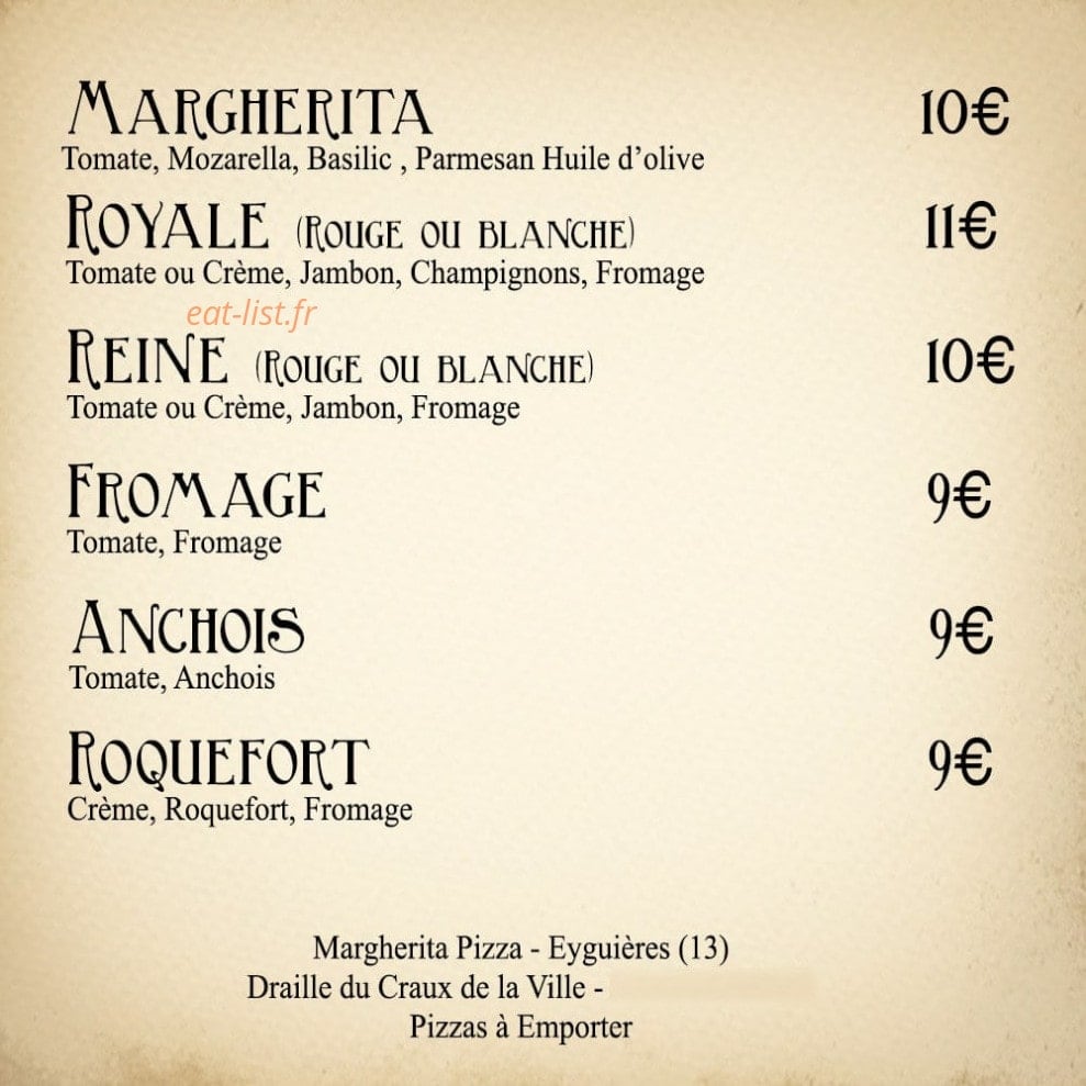 Margherita — carte page 2