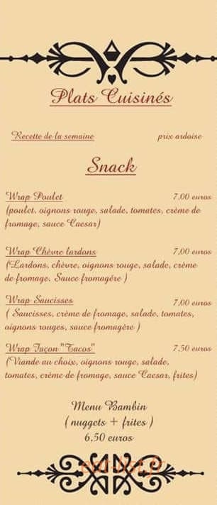 Marine's Poulet — carte page 2