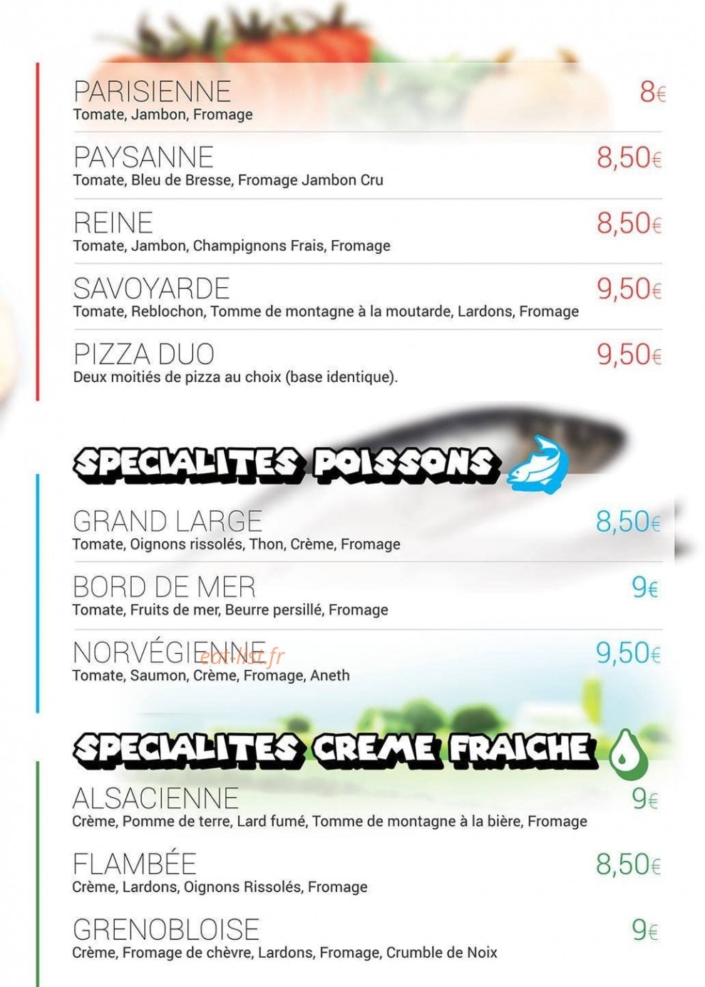Mario & Luigi Pizza — carte page 2