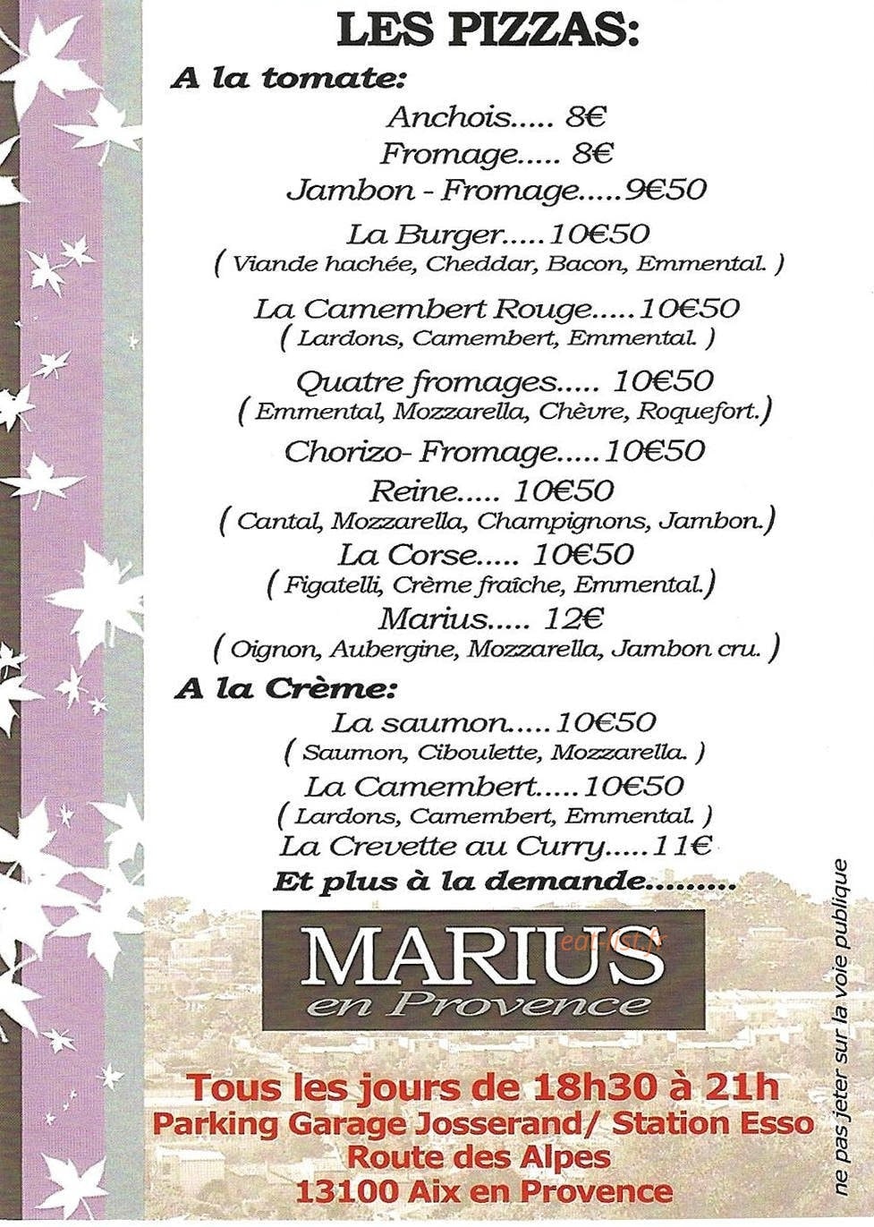 Marius — carte page 1