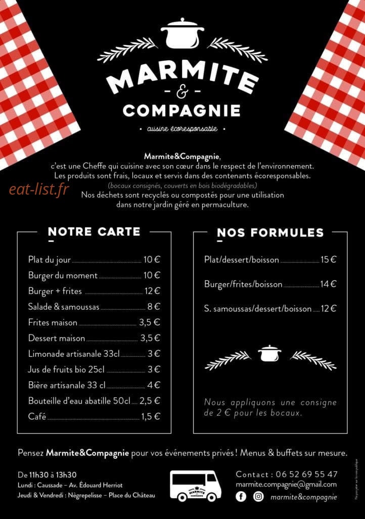 Marmite & compagnie — carte page 1