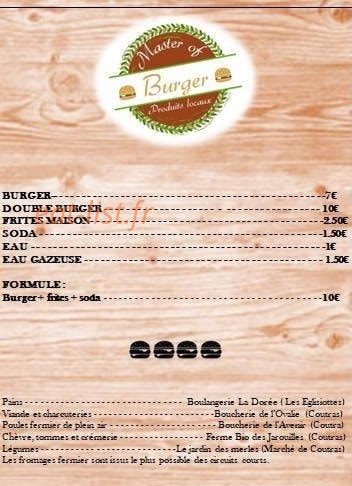 Master of Burger — carte page 2