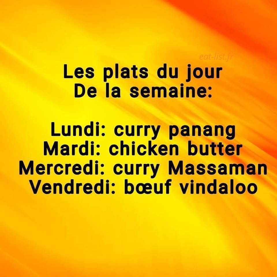 Max's Curry — carte page 1