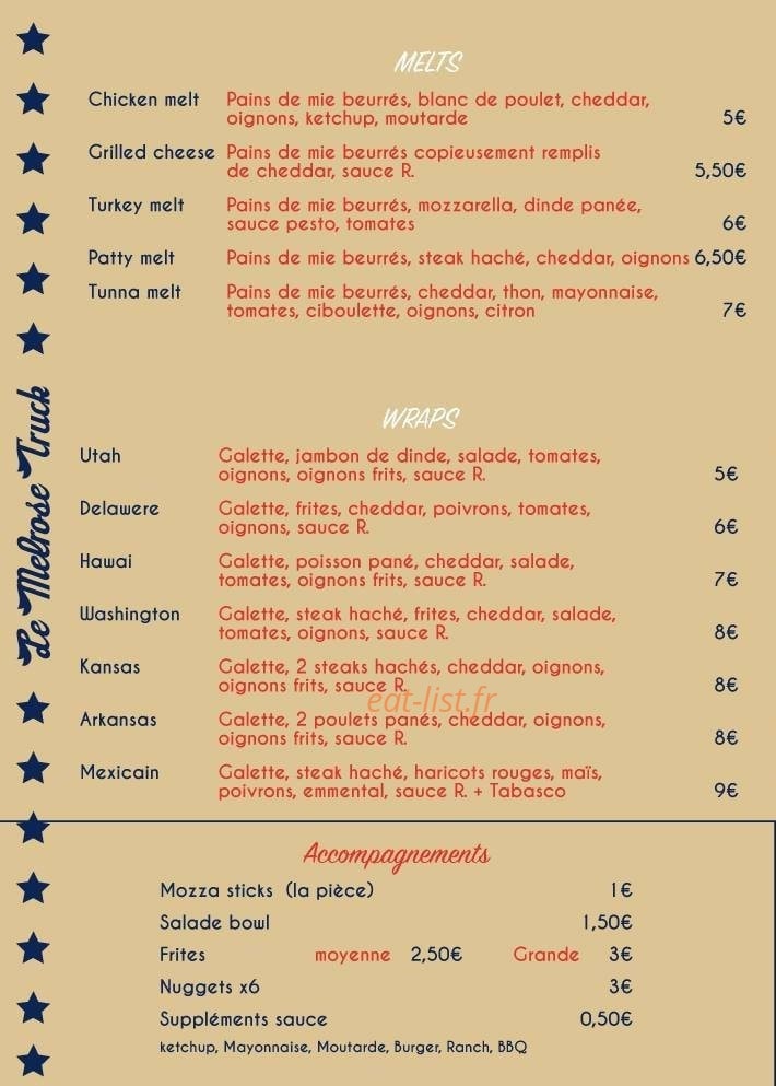 Melrose Truck — carte page 2