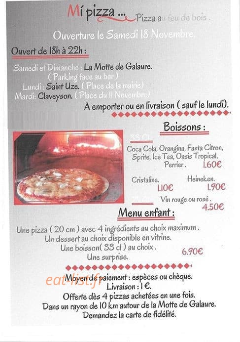 Mi Pizza — carte page 2