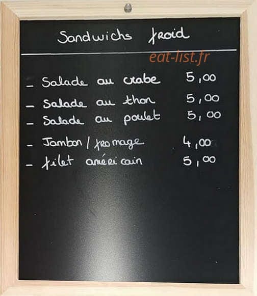 Miam Frites — carte page 4