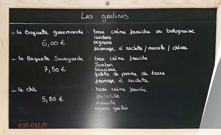 Miam Frites — carte page 3