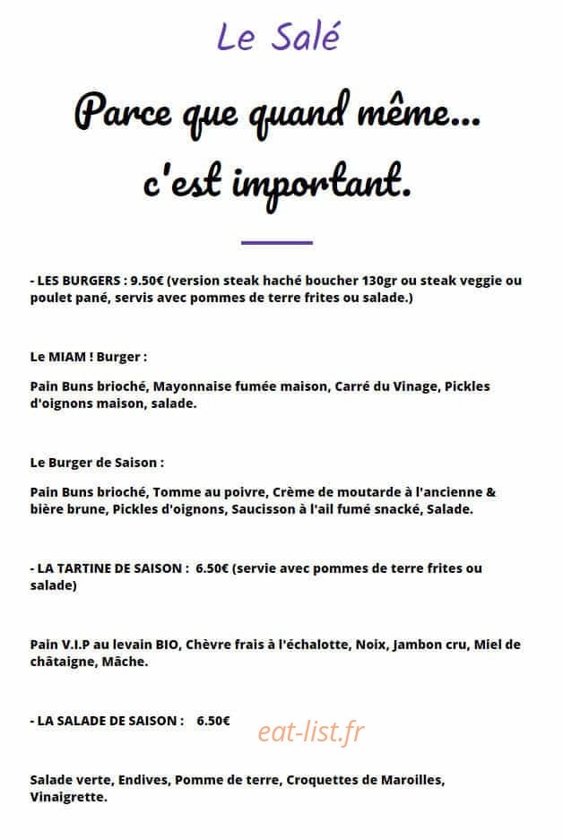 Miam — carte page 1