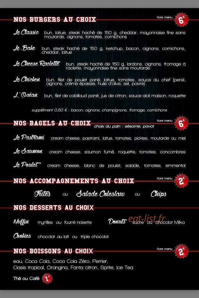 Miami beef burger — carte page 2