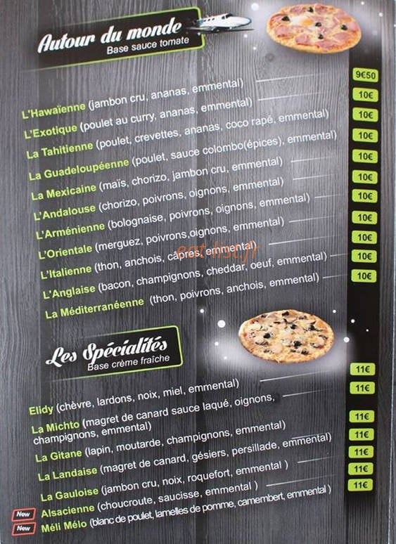 Michto pizza — carte page 2