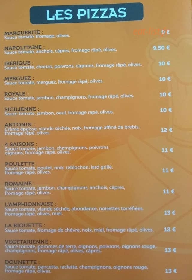 Mick Mac Burgers — carte page 3