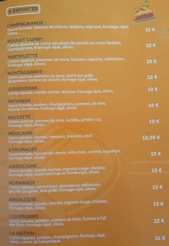 Mick Mac Burgers — carte page 4