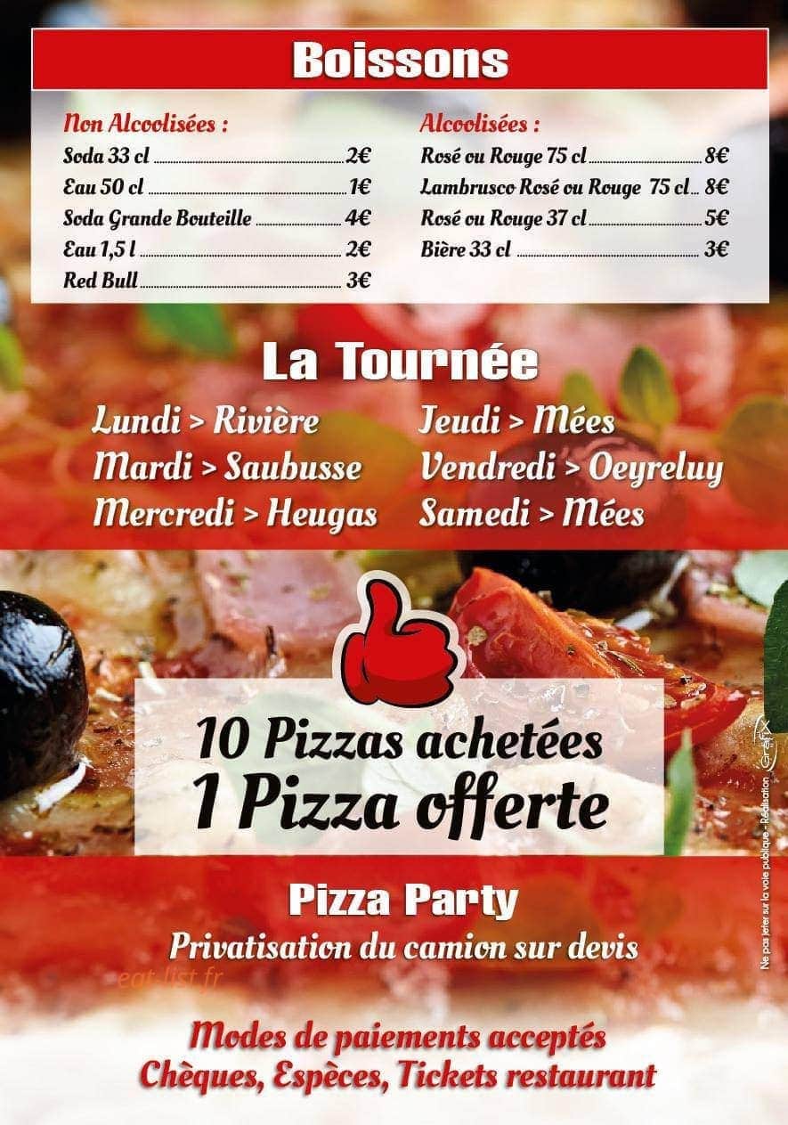 Milana'pizza — carte page 4