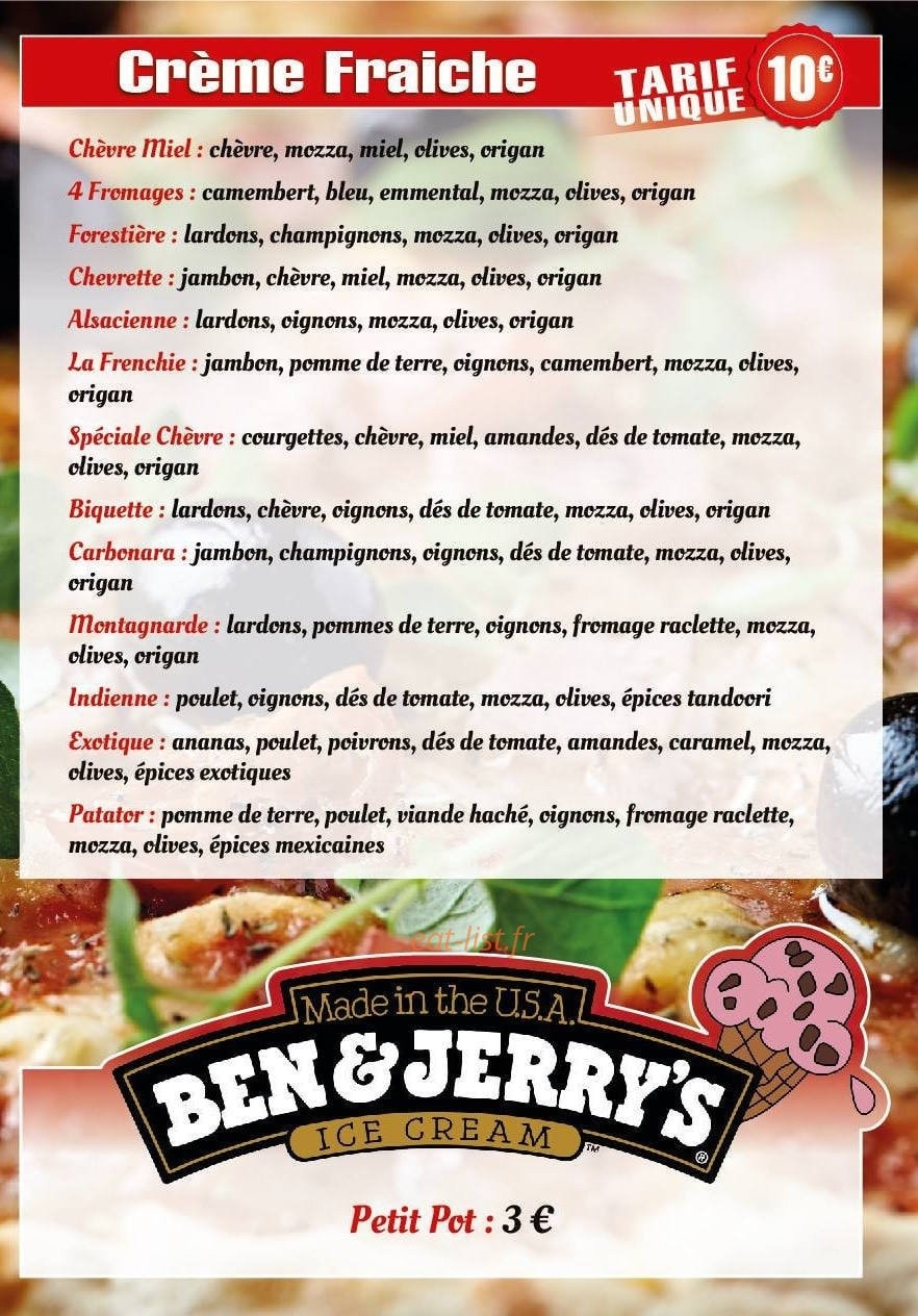 Milana'pizza — carte page 3