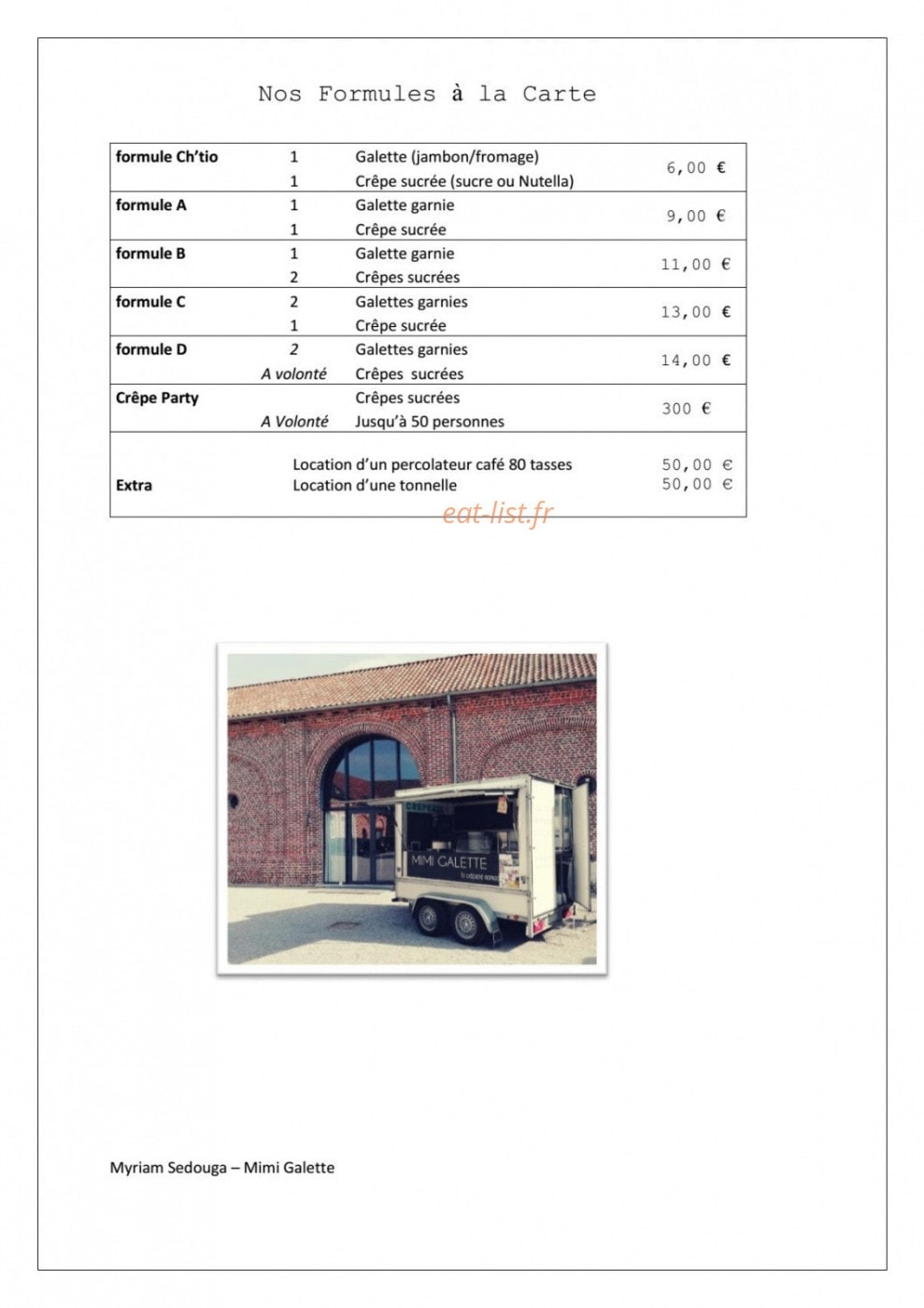Mimi Galette — carte page 2