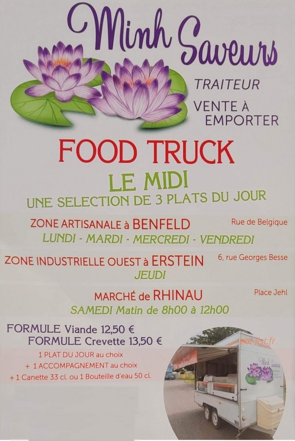Minh-Saveurs — carte page 1