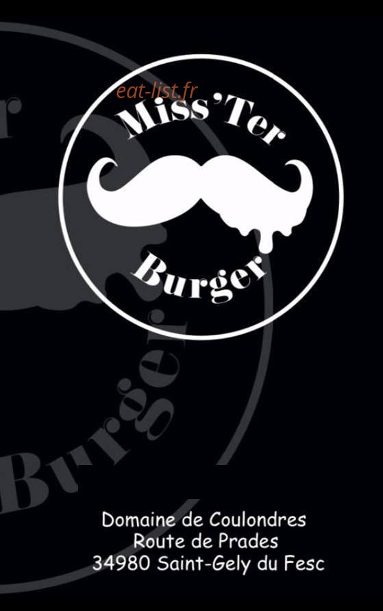Miss’ter Burger — carte page 1