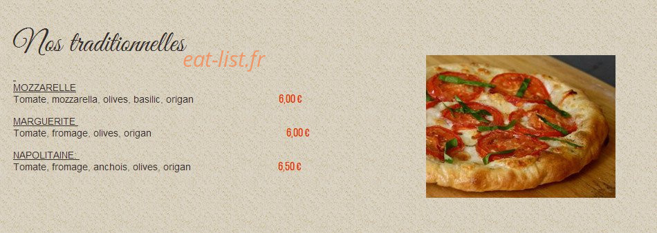 Momo pizza — carte page 1