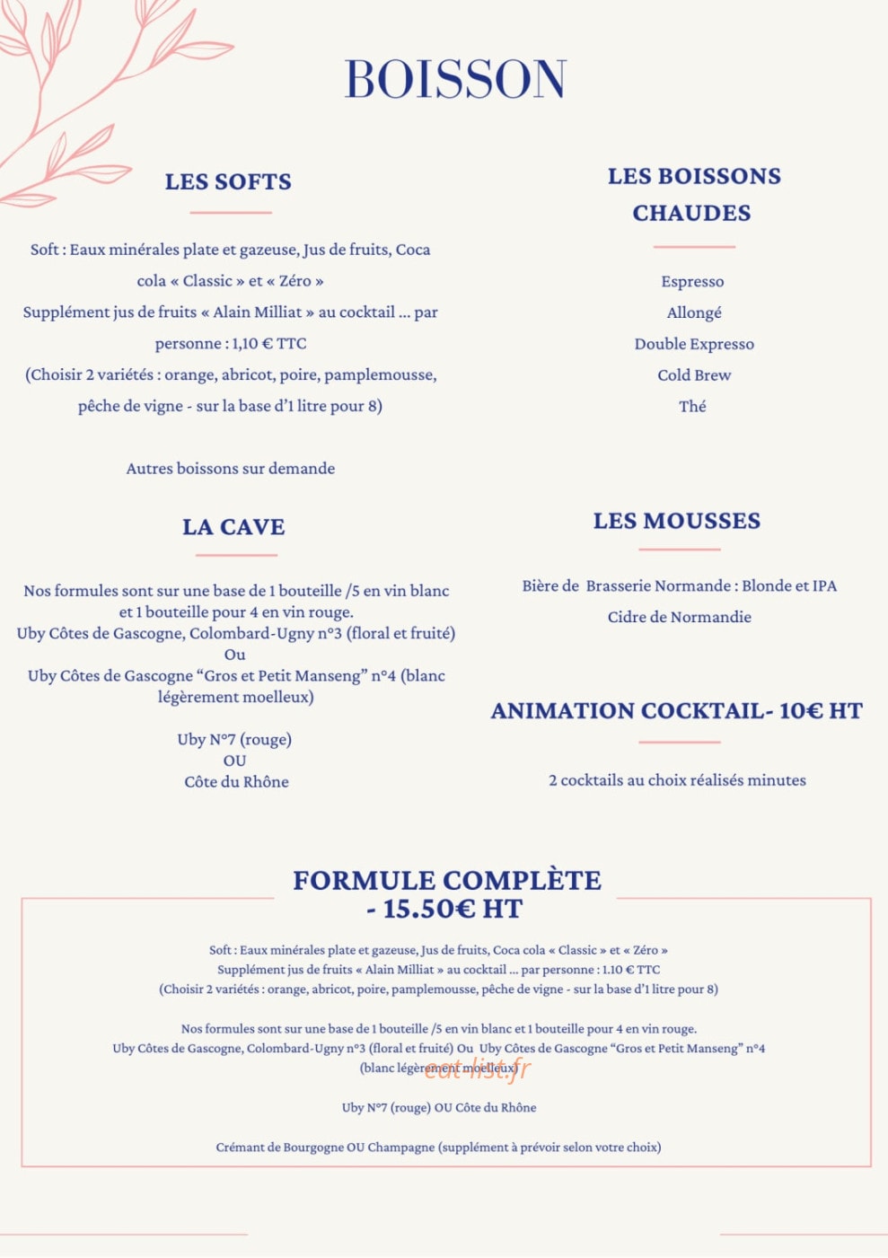 Mon Food Truck D'Amour — carte page 4