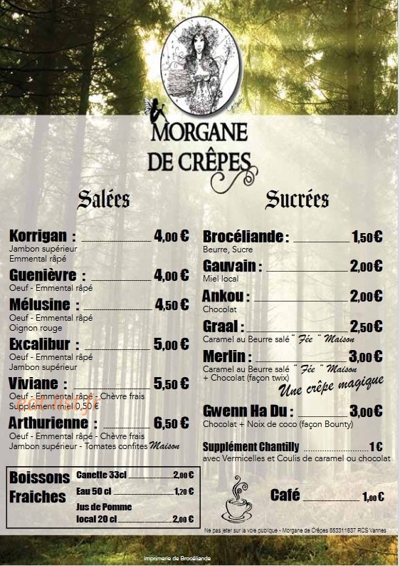 Morgane De Crêpes — carte page 2
