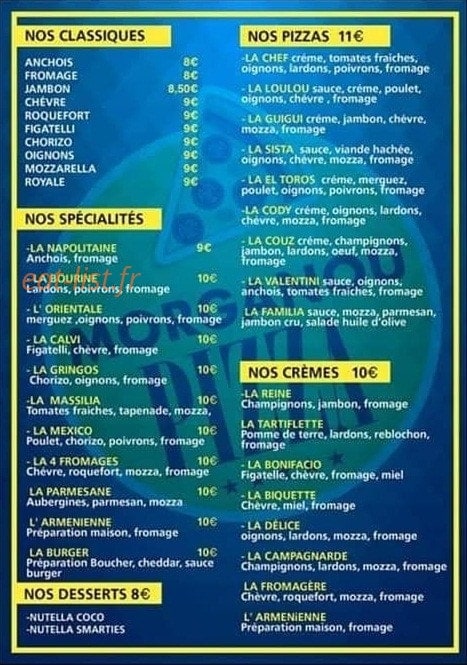 Morganou Pizza — carte page 2