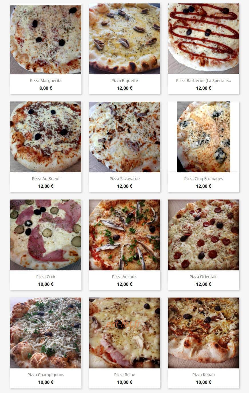 Mouv'pizza — carte page 1