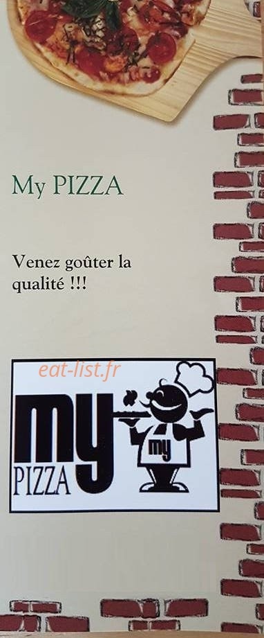 My Pizza — carte page 1