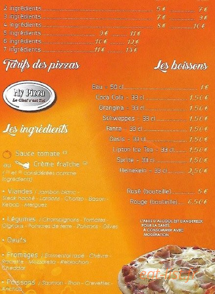 My Pizza — carte page 2