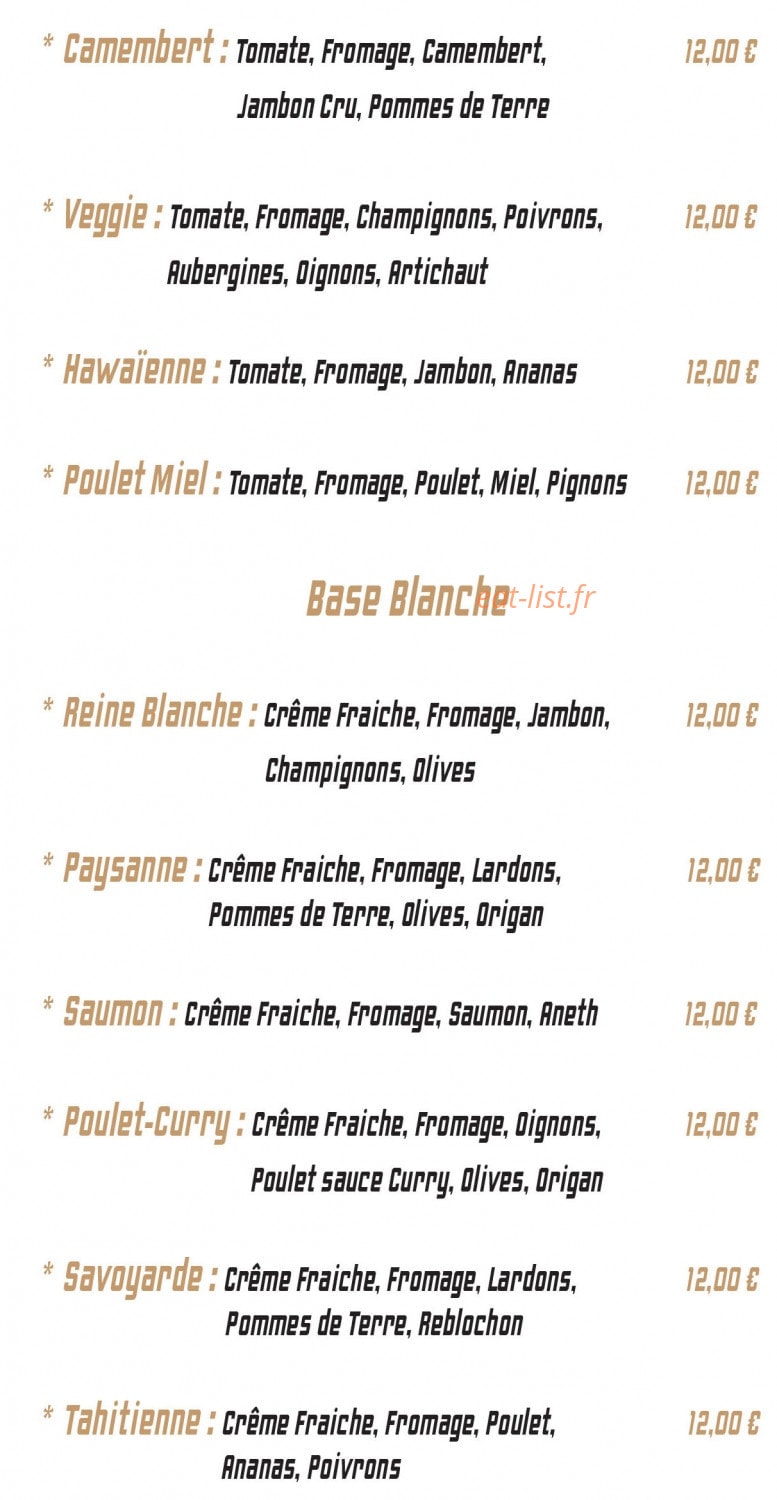 Napoli Pizza — carte page 3
