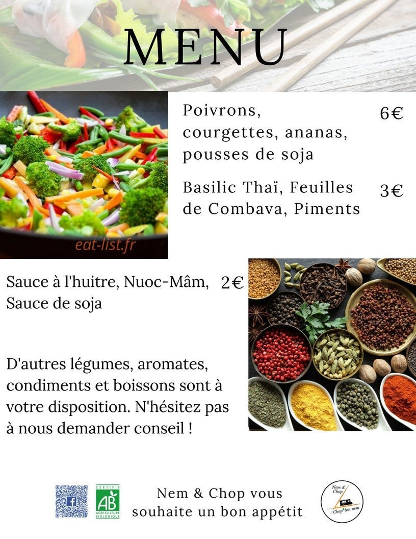 Nem & Chop — carte page 2