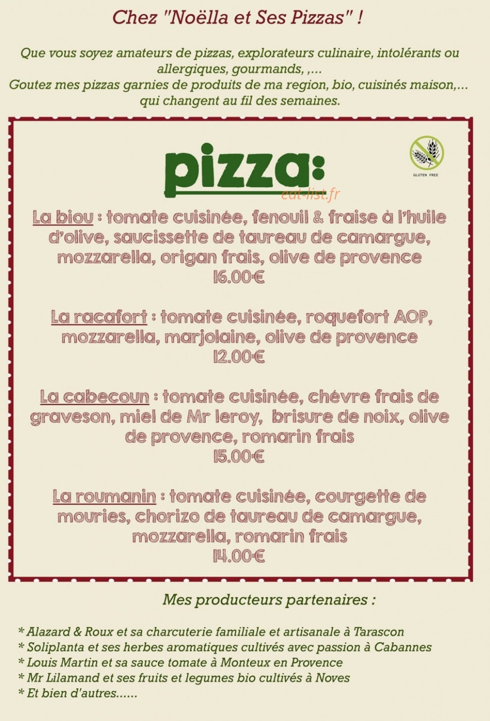 Noëlla Et Ses Pizzas — carte page 2