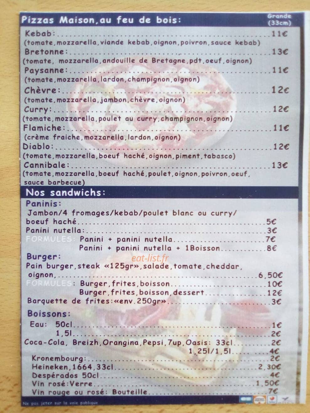 Nonna Pizza — carte page 2