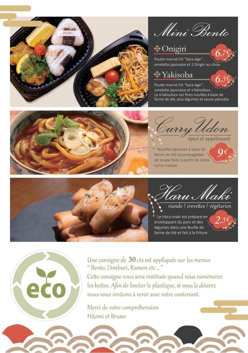 O Bento Kokoro — carte page 5
