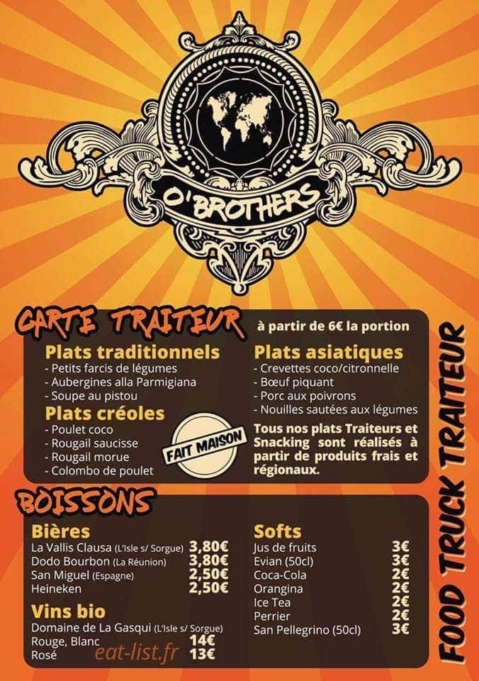 O'Brothers — carte page 1