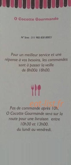 O Cocotte Gourmande — carte page 5
