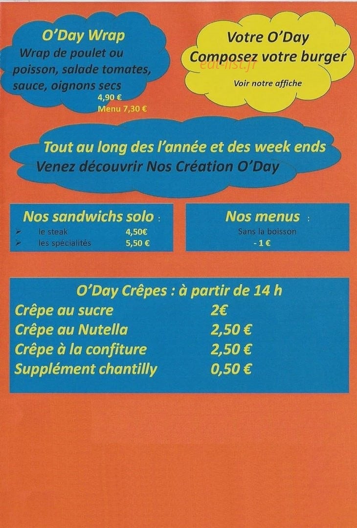 O'Daylis — carte page 3