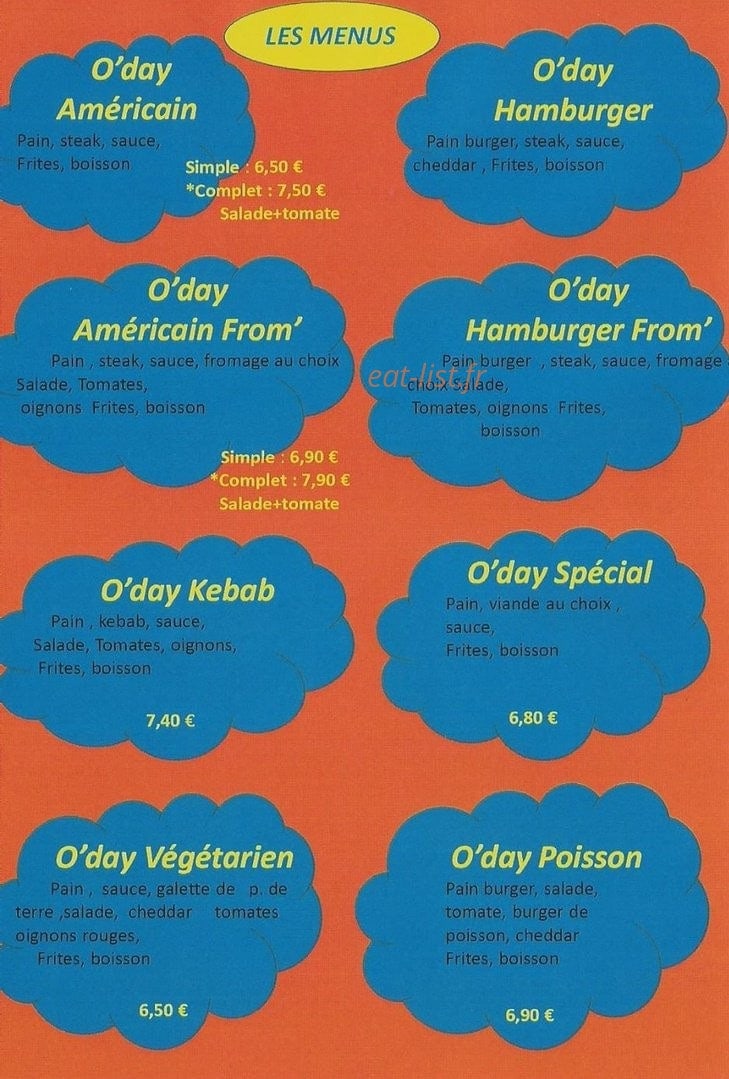 O'Daylis — carte page 2