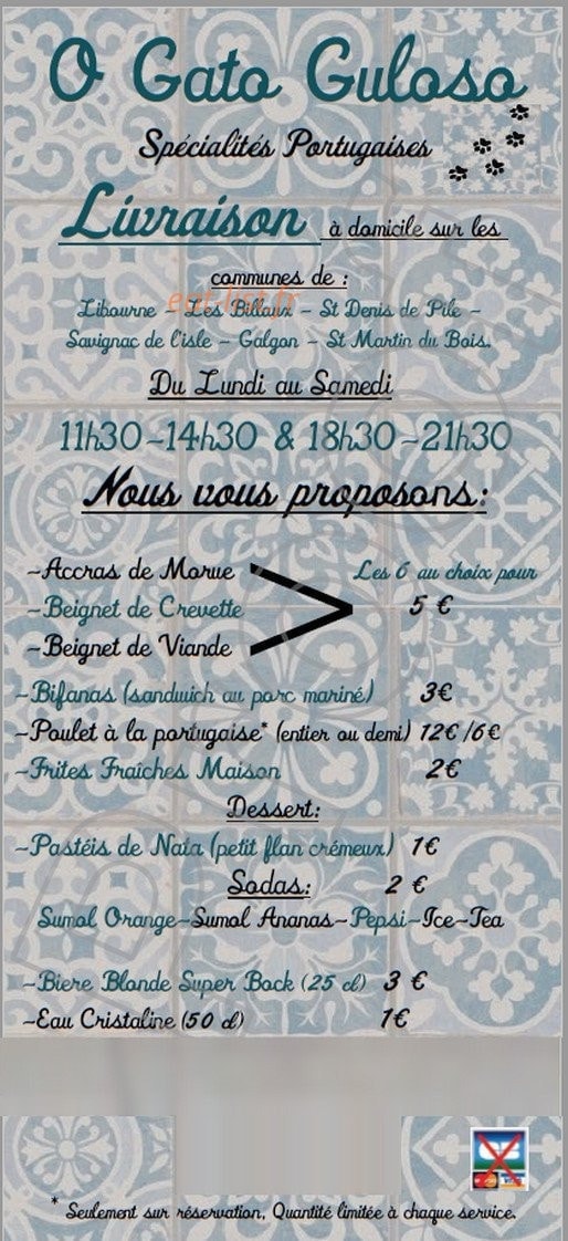 O Gato Guloso — carte page 1